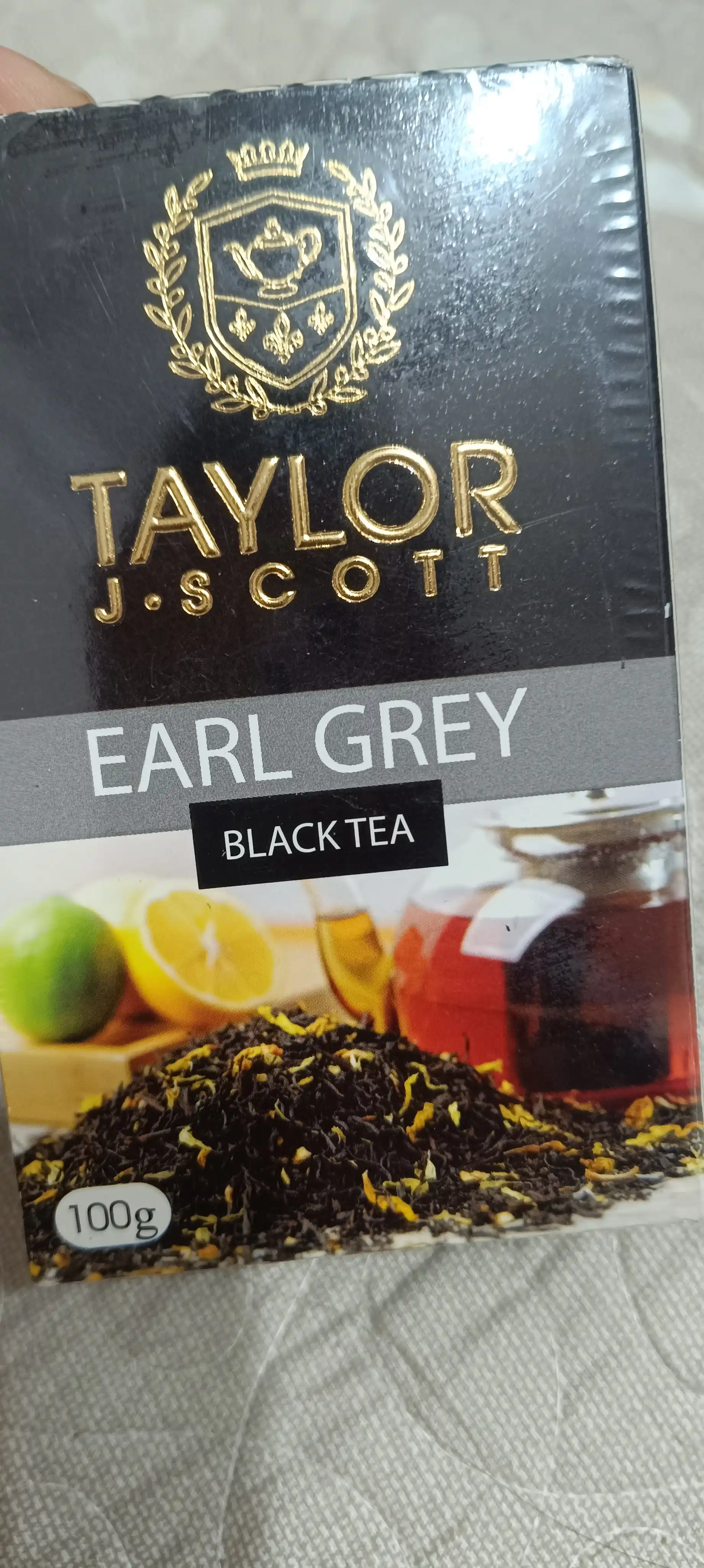 Qora choy Taylor Tea Earl Grey, 100 g
