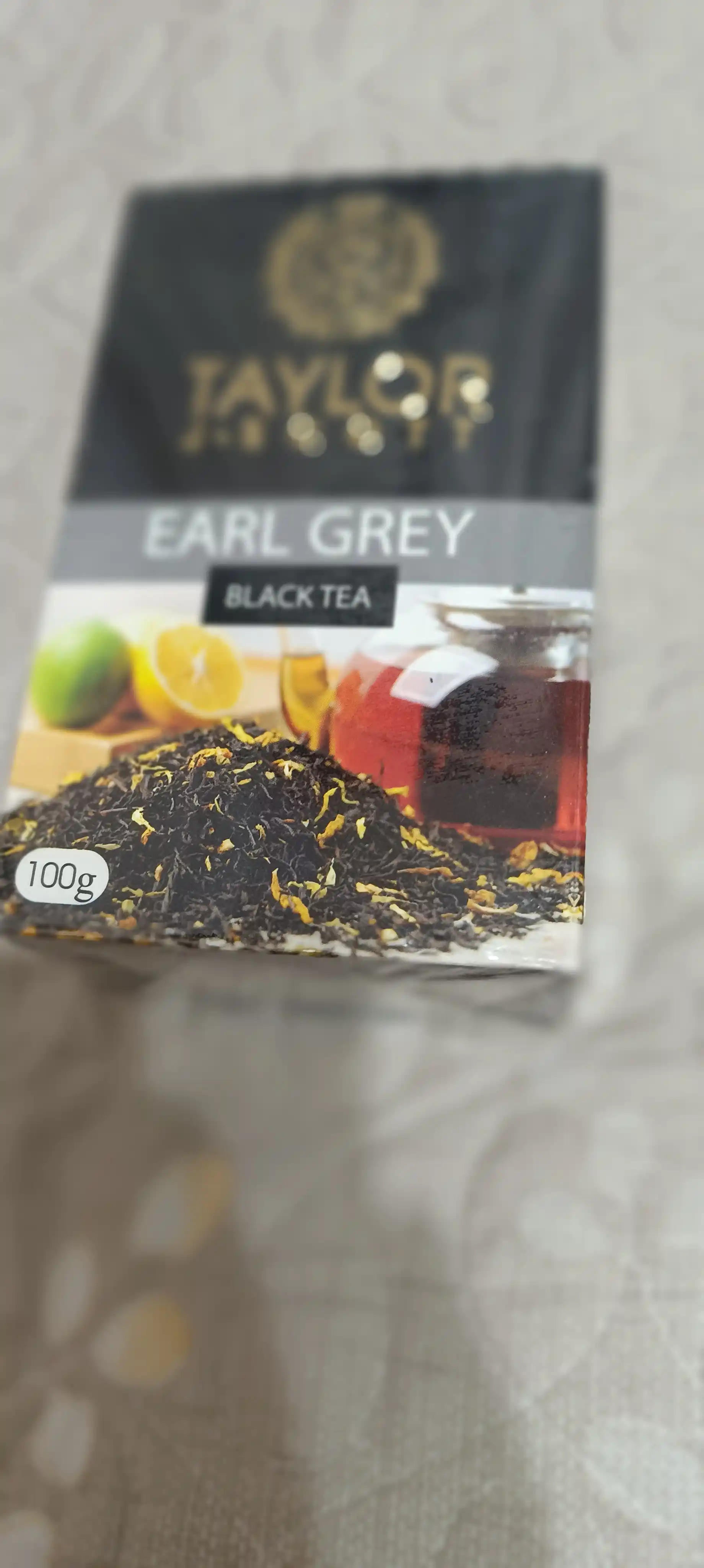 Qora choy Taylor Tea Earl Grey, 100 g