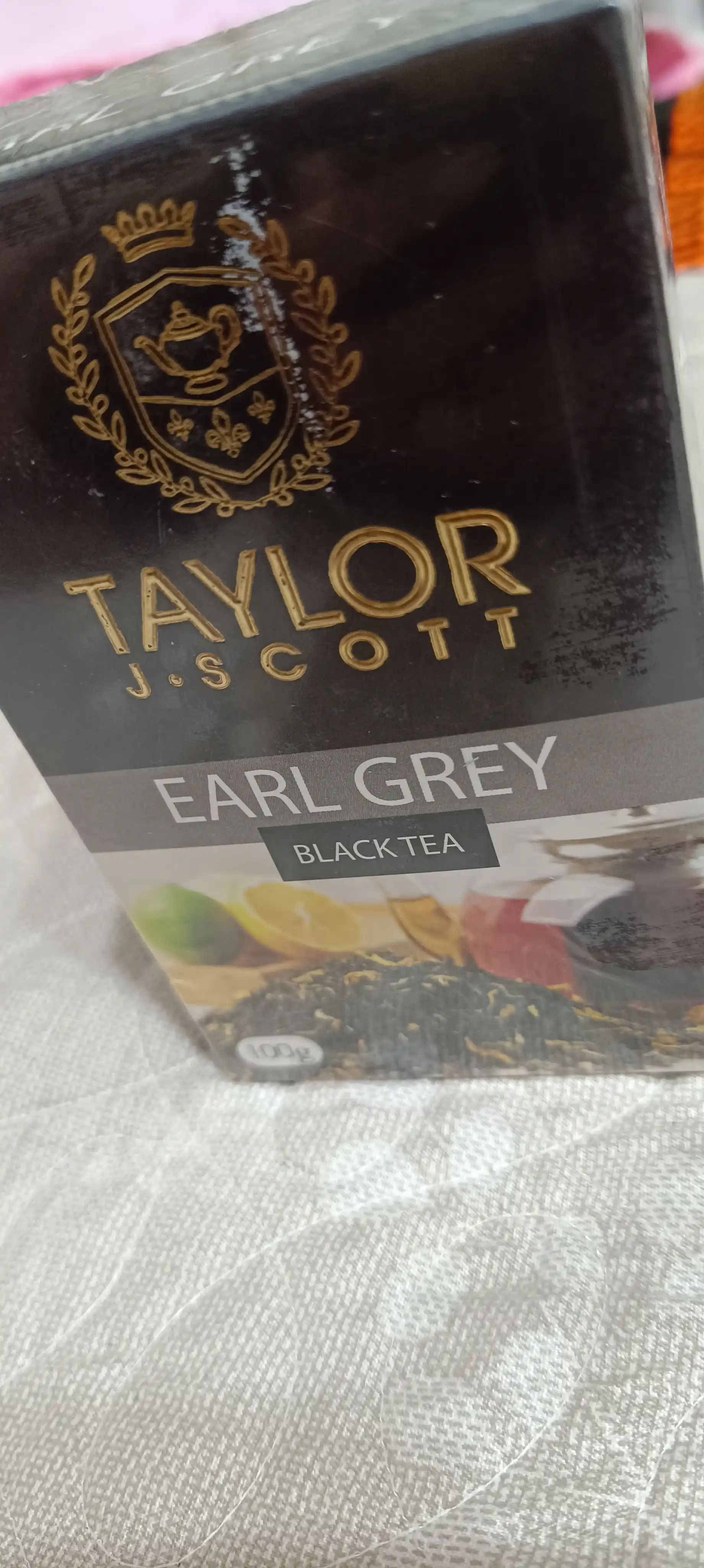 Qora choy Taylor Tea Earl Grey, 100 g