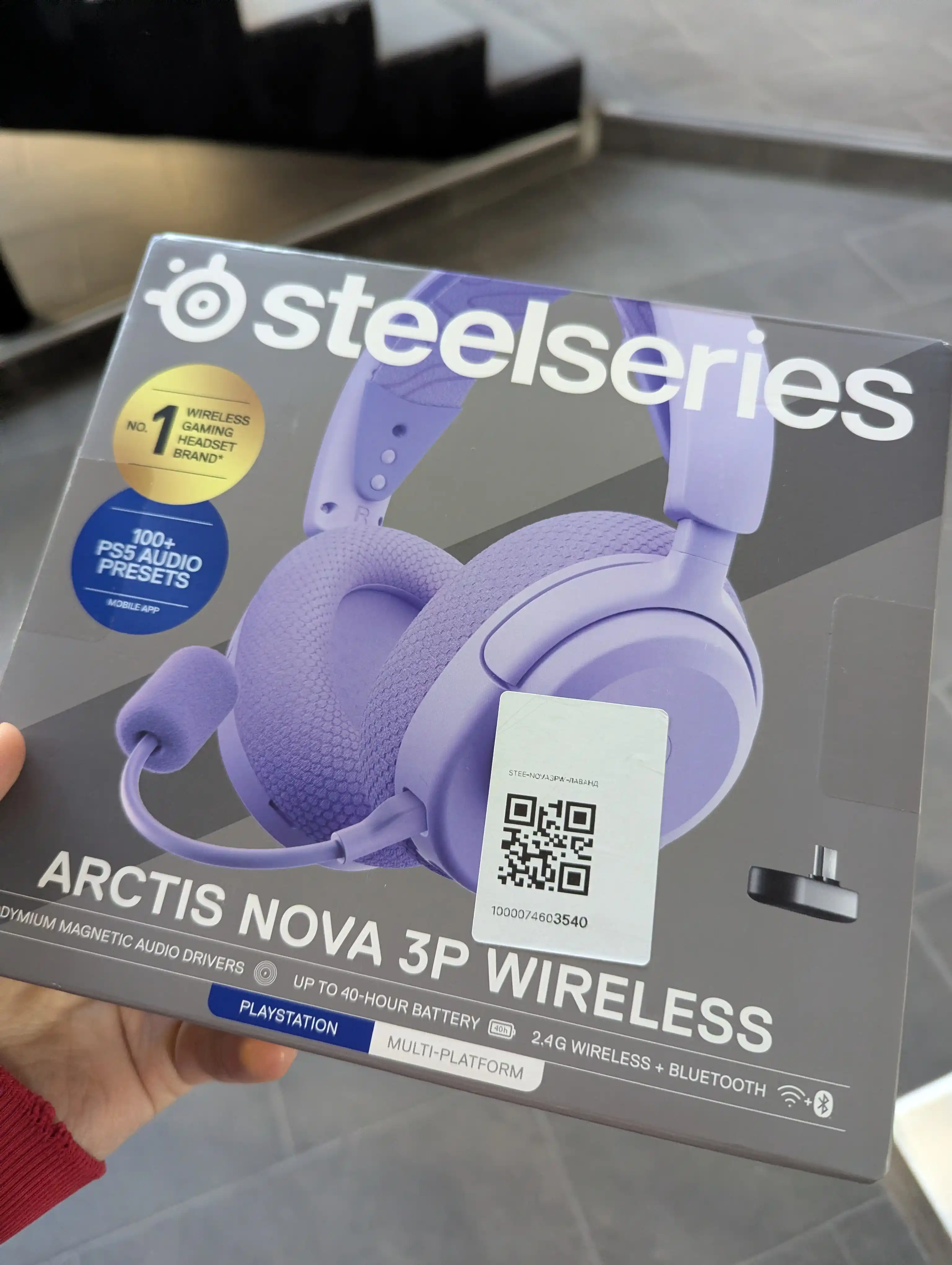 SteelSeries Arctis Nova 3P Wireless, беспроводные игровые наушники до 40ч работы