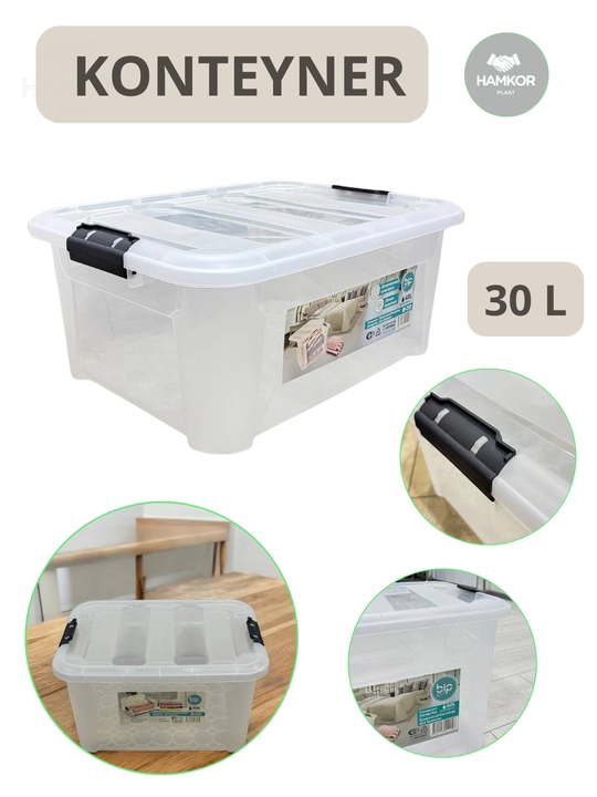 Контейнер с крышкой, 30 л – "Grand Box" - 