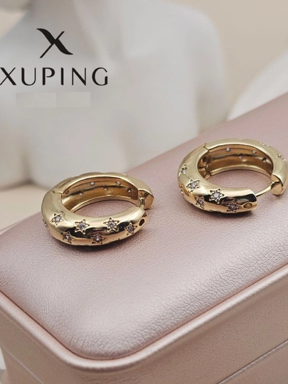 Кольцевые серьги для девочек и женщин, Xuping — 1001PRT-XUPINGK-МАНГО
