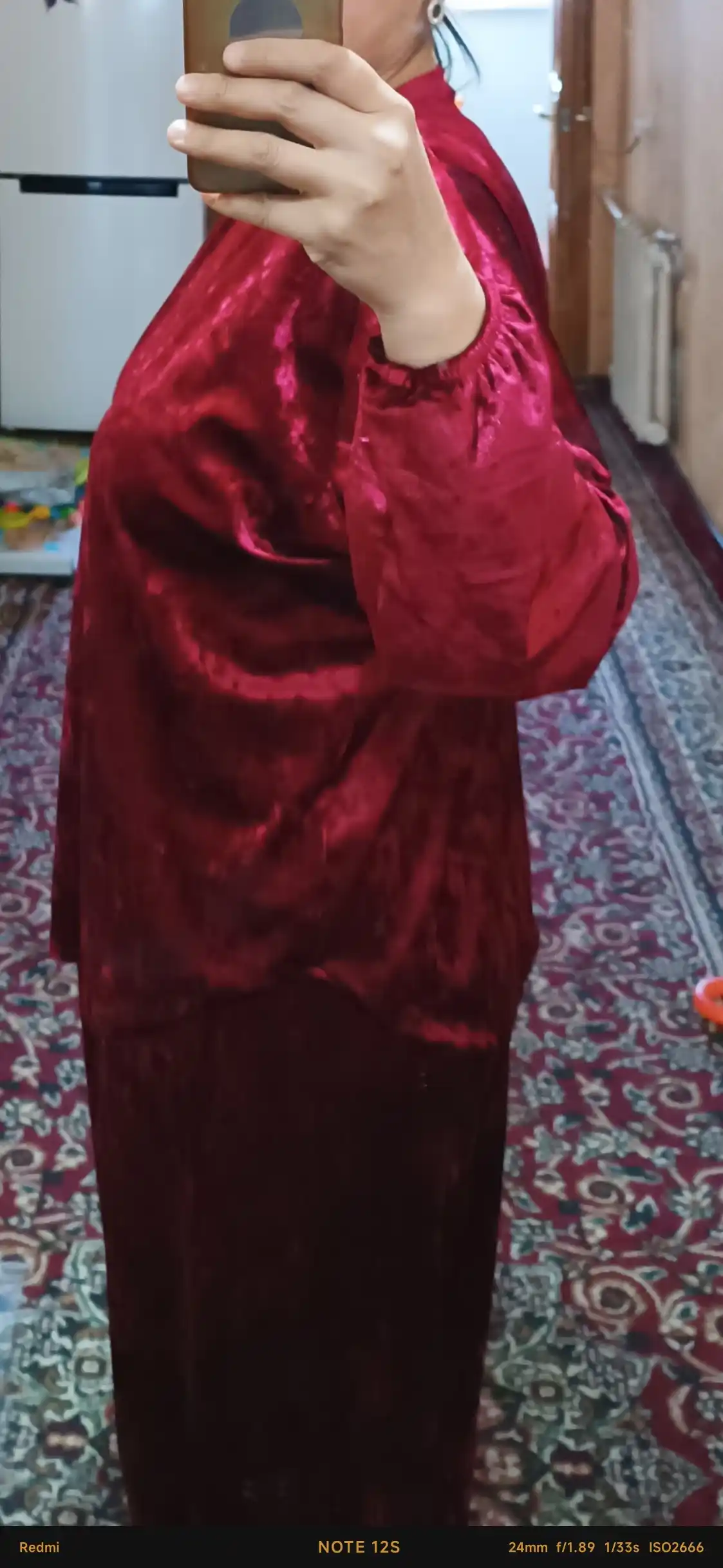 Домашний костюм, велюровый, с брюками Sarah, S