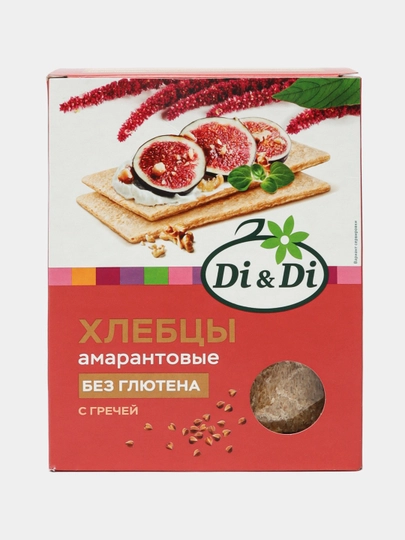 Хлебцы амарантовые Di&Di, с гречей, 195 г * * — GTHORE-XLEB12