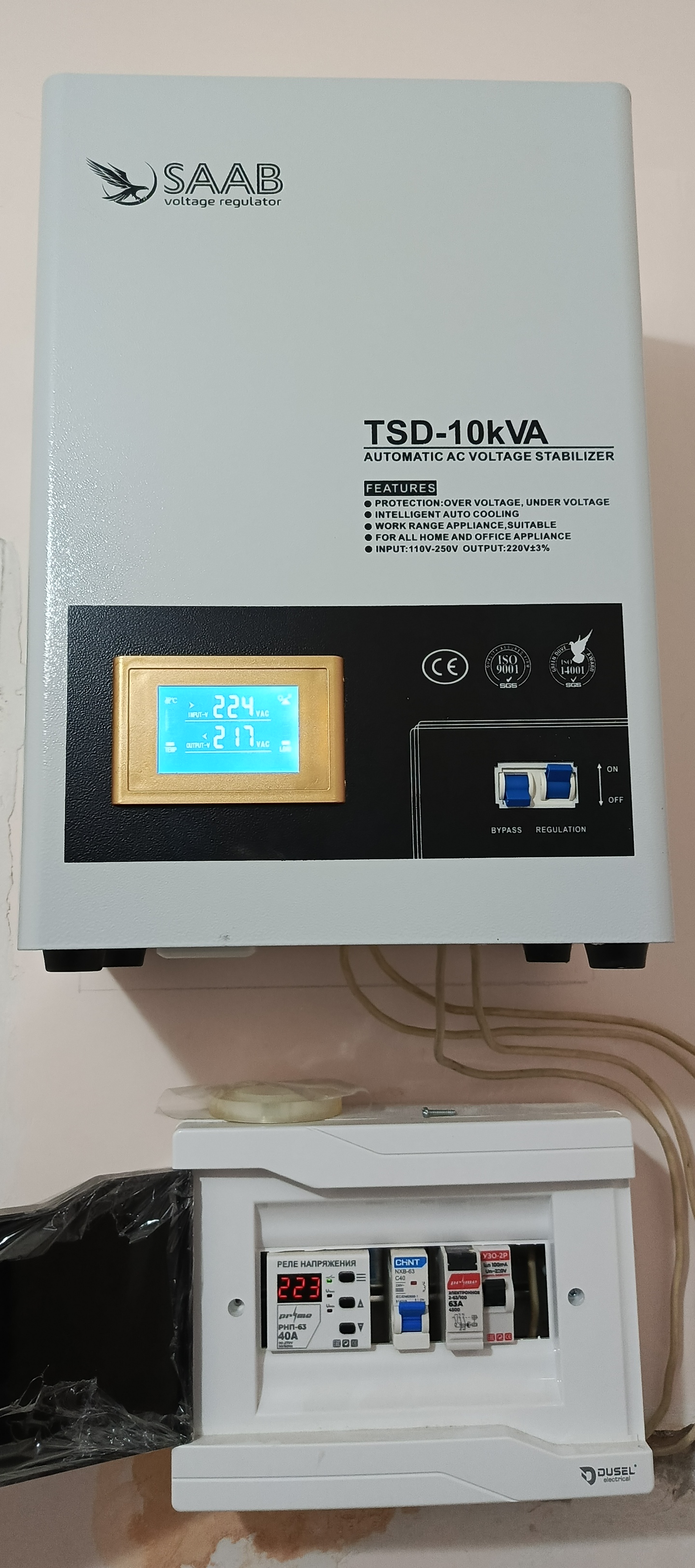 Kuchlanish stabilizatori "SAAB" 5KVA, 10KVA, 15KVA, laterniy