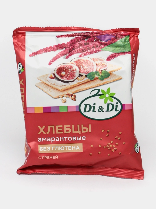 Хлебцы амарантовые Di&Di, с топинамбуром и гречей, 100 г * * - 