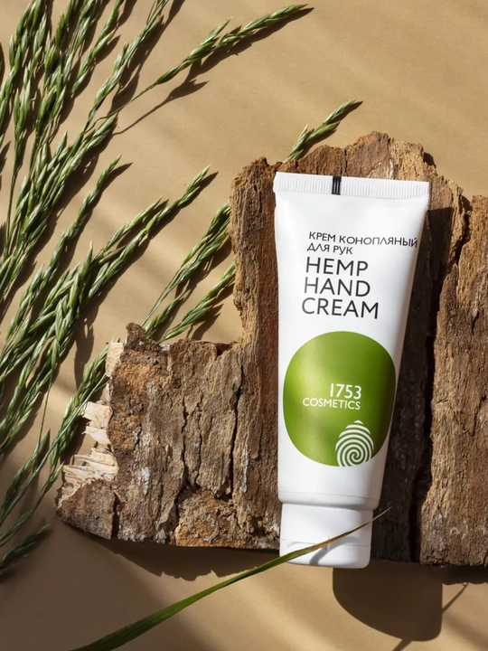 Qol kremi - namlantiruvchi va yumshatuvchi hemp hand cream, 75 ml