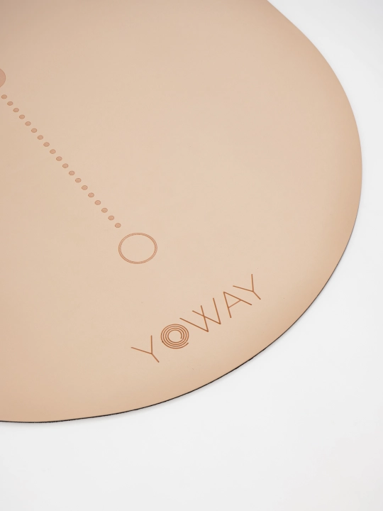 Коврик для йоги полукруглый и пилатеса с non-slip покрытием из полиуретана