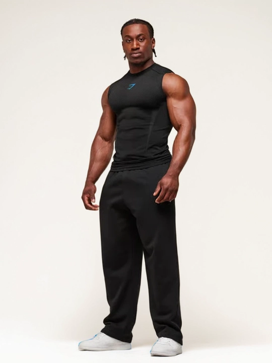 Erkaklar uchun mayka Gymshark, kompression, sport, elastik, tez quriydigan, fitnes uchun