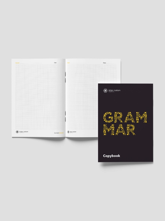 INTER NATION Grammar Copybook A4 daftar, 48 bet, katakli, zich melovka muqovali