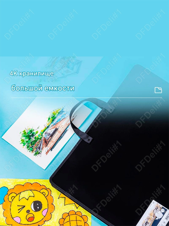 Папка художника 590*460 мм (бл) 72705 Deli, 72705-wt