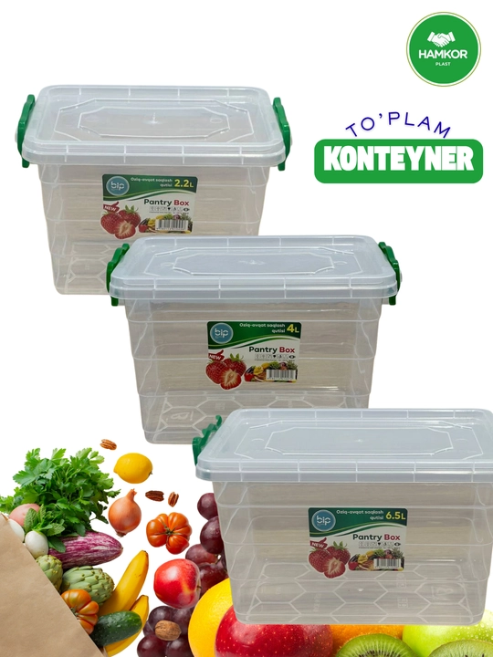 Пластиковые контейнеры для безопасного хранения продуктов