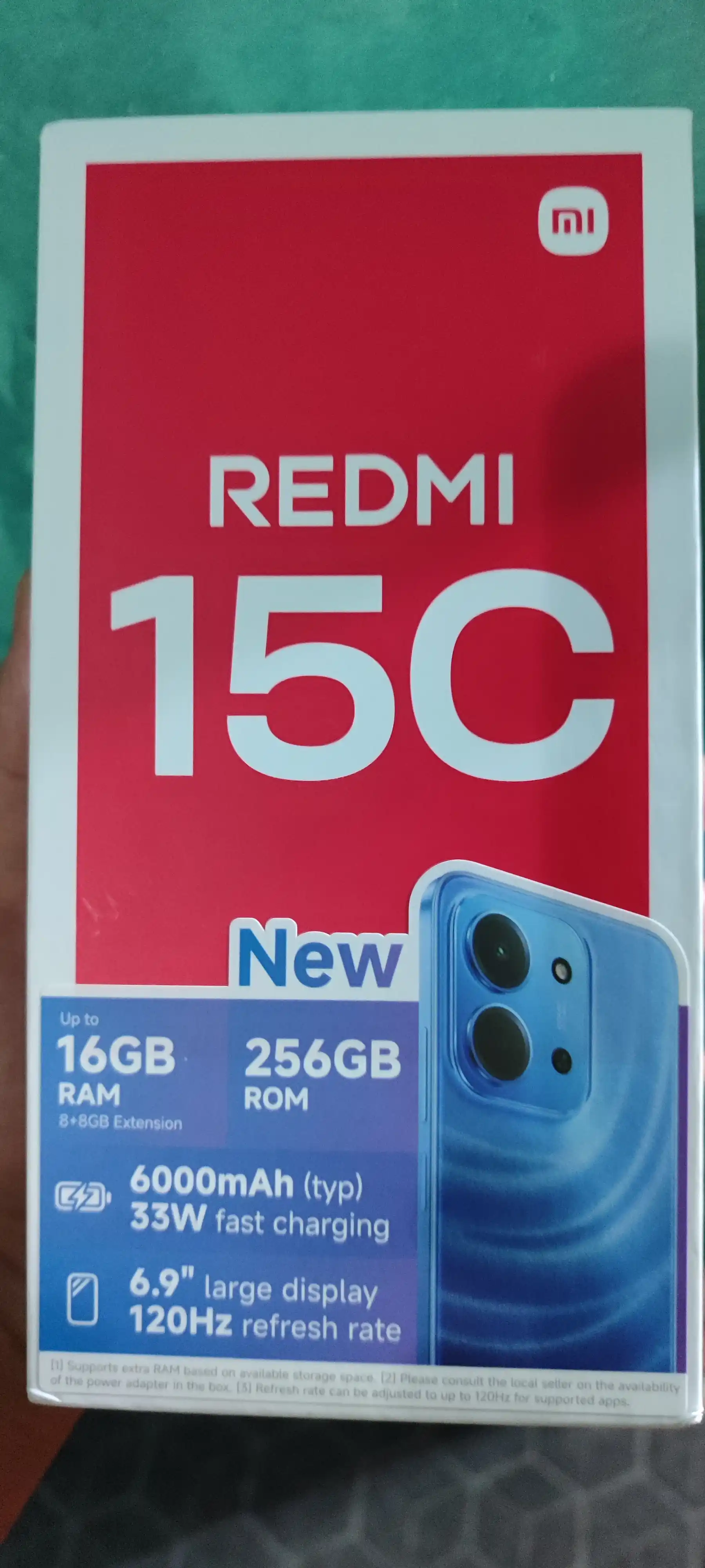 Smartfon Redmi 15C, 8/256 GB, 6.9" IPS 120 Hz, 50 MP, MediaTek Helio G81 Ultra, 6000 mA/s