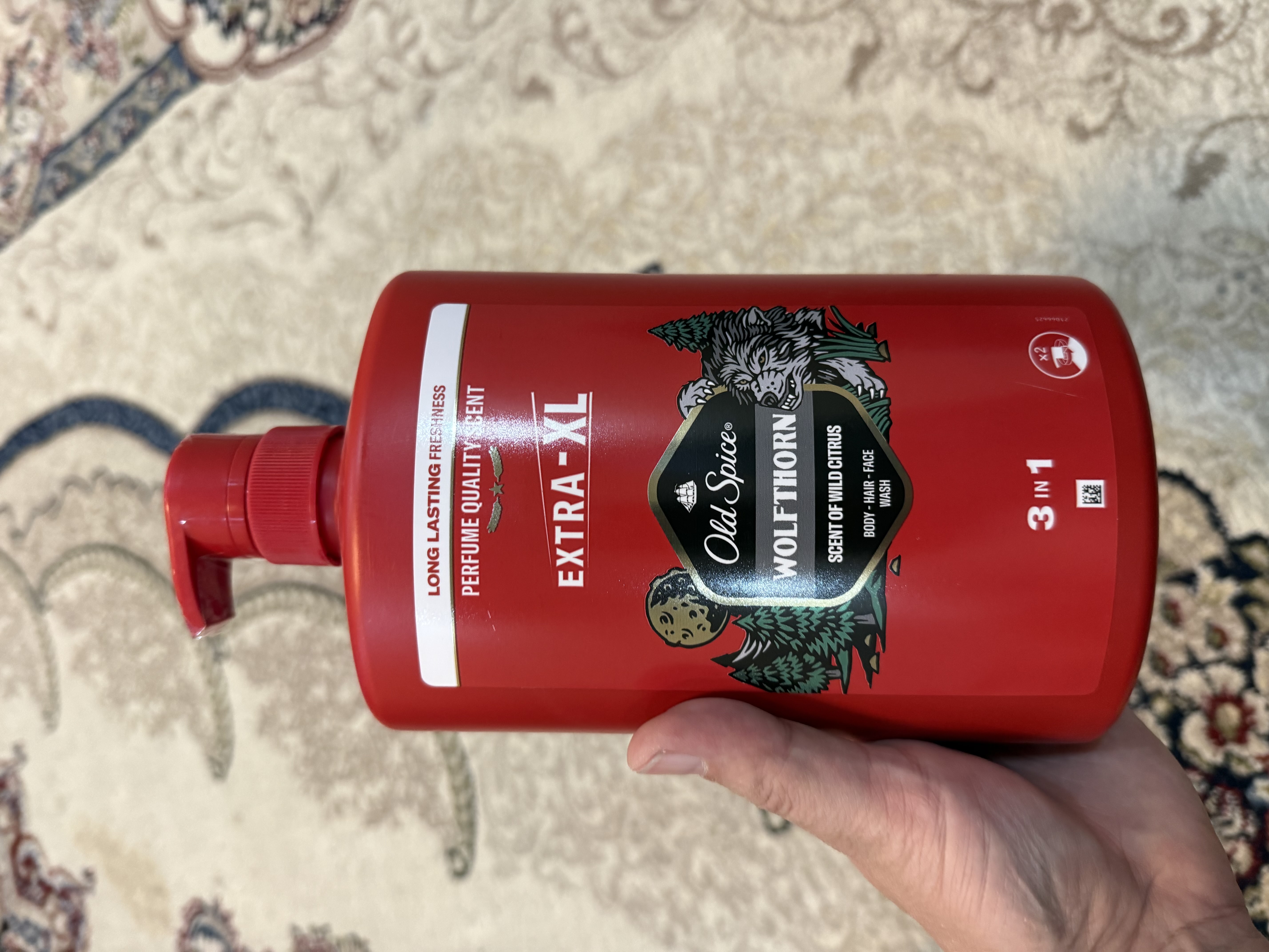 Old Spice гель для душа 3в1 Wolfthorn, 1л