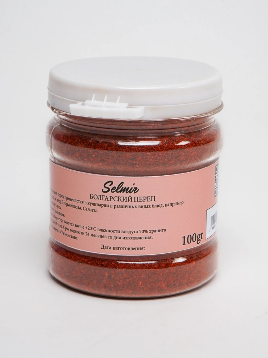 Shirin paprika, Selmir 100 g, taomlaringiz uchun yorqin ta'm va xushbo'y hid - 