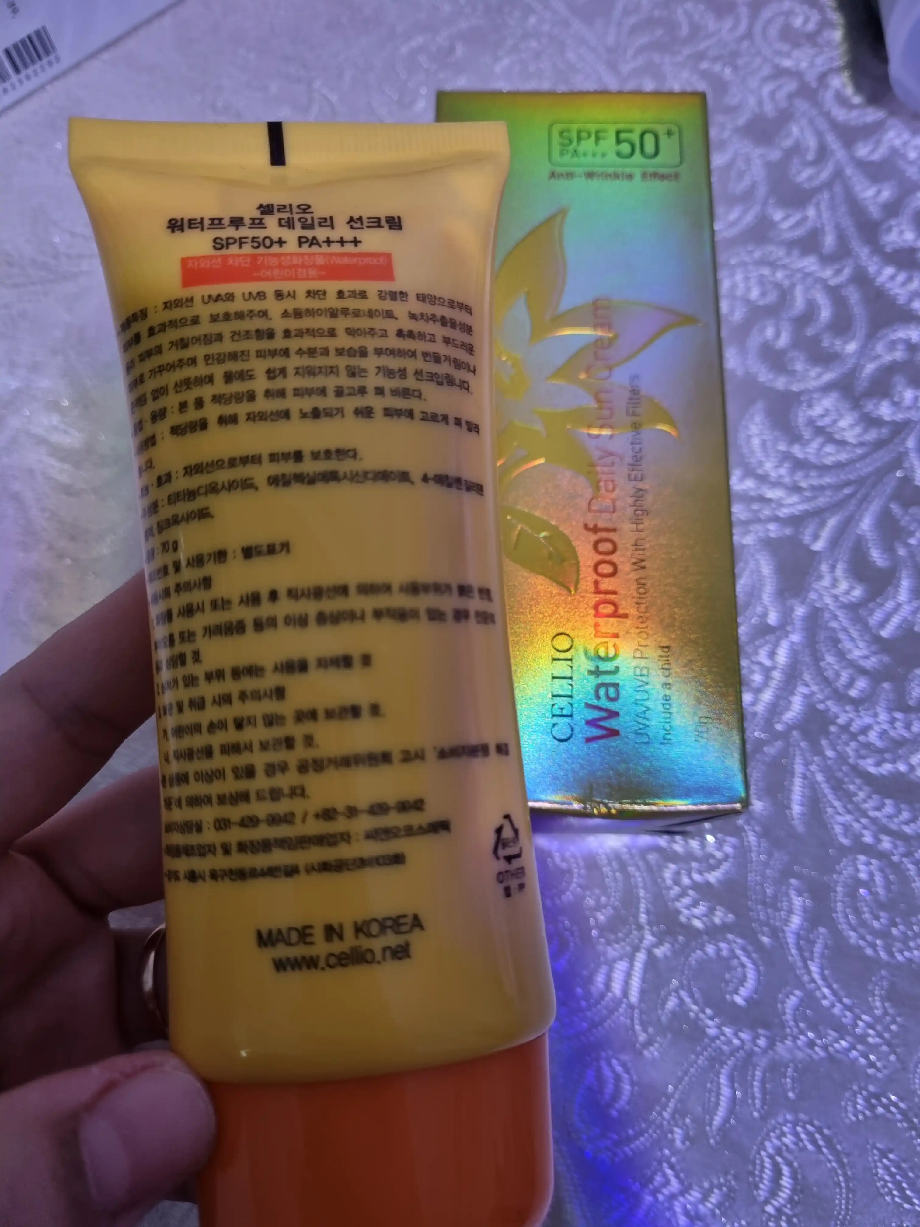 CELLO cолнцезащитный крем, крем от загара, водостойкий, SPF 50+PA+++, 70 мл
