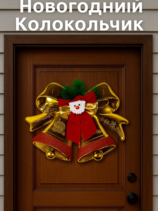 Новогодний дверной колокольчик - 