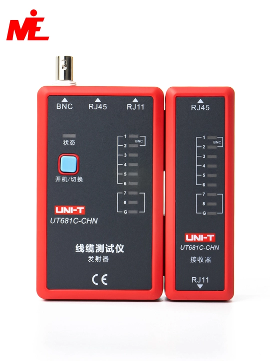 UNI-T UT681C тестер кабеля RJ45/RJ11/BNC — проверка сетевых и телефонных линий - 