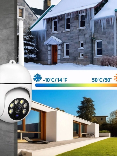 Wi-Fi камера видеонаблюдения с ночным видением, поворотом 360, датчиком движения