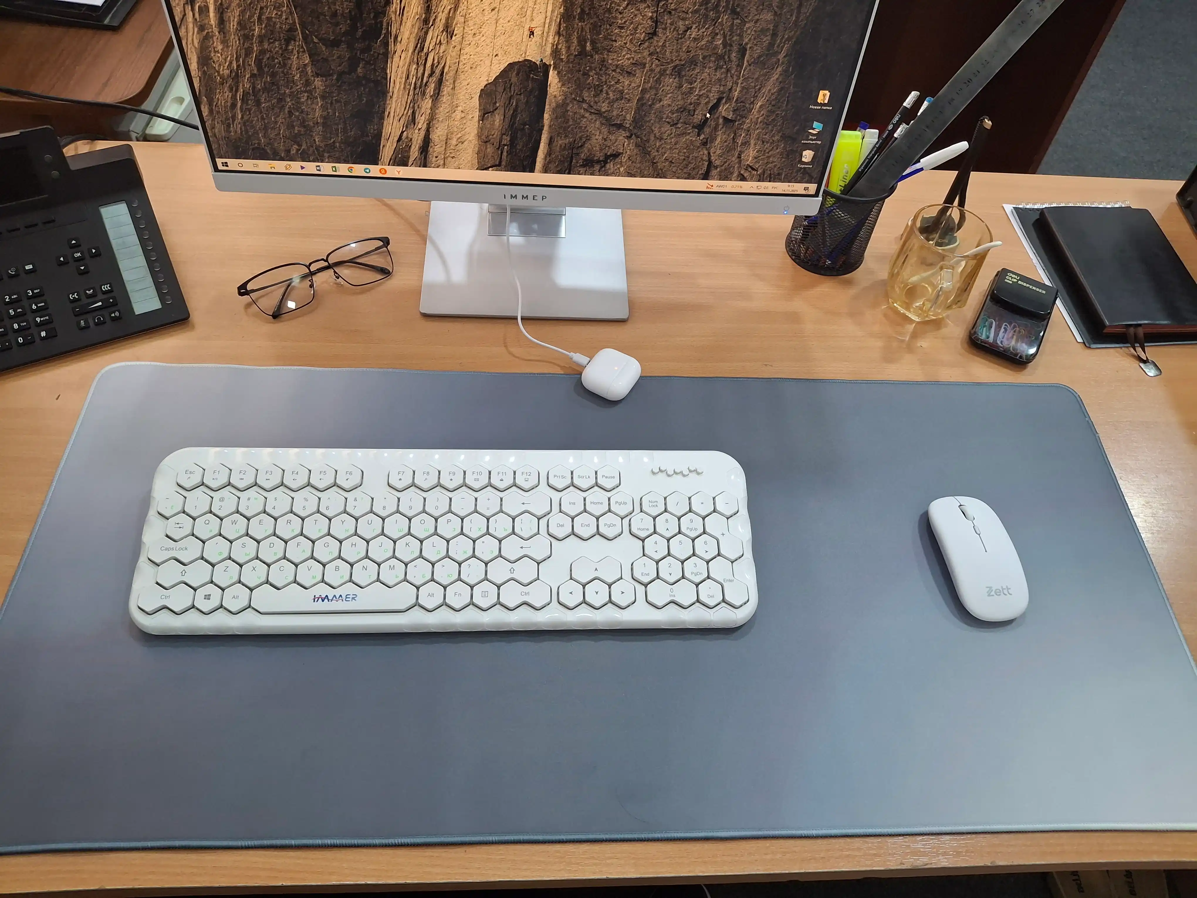 Simsiz kompyuter sichqonchasi, Bluetooth va USB-C bilan