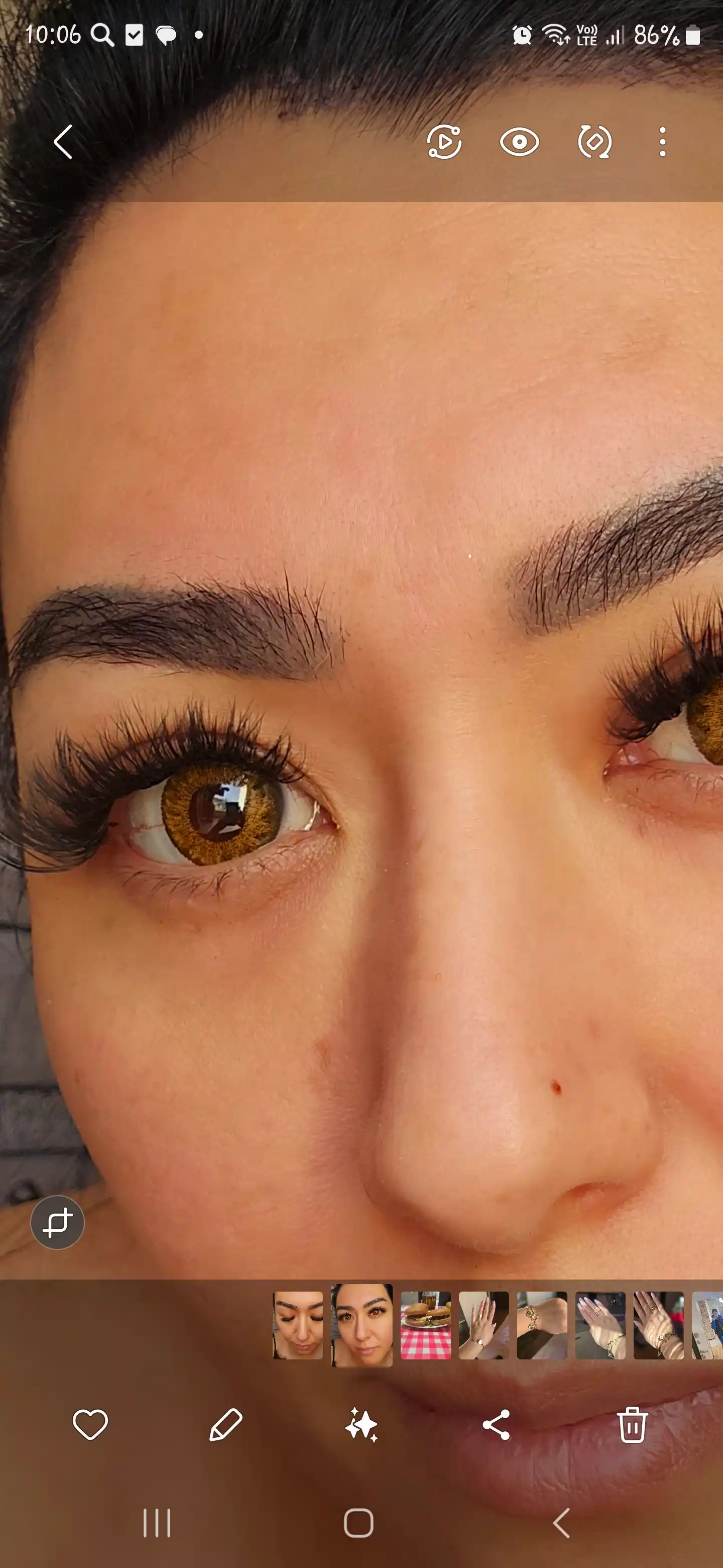 Ulama kipriklar, EYELASH 200D, uzun va egiluvchan, 190 dona