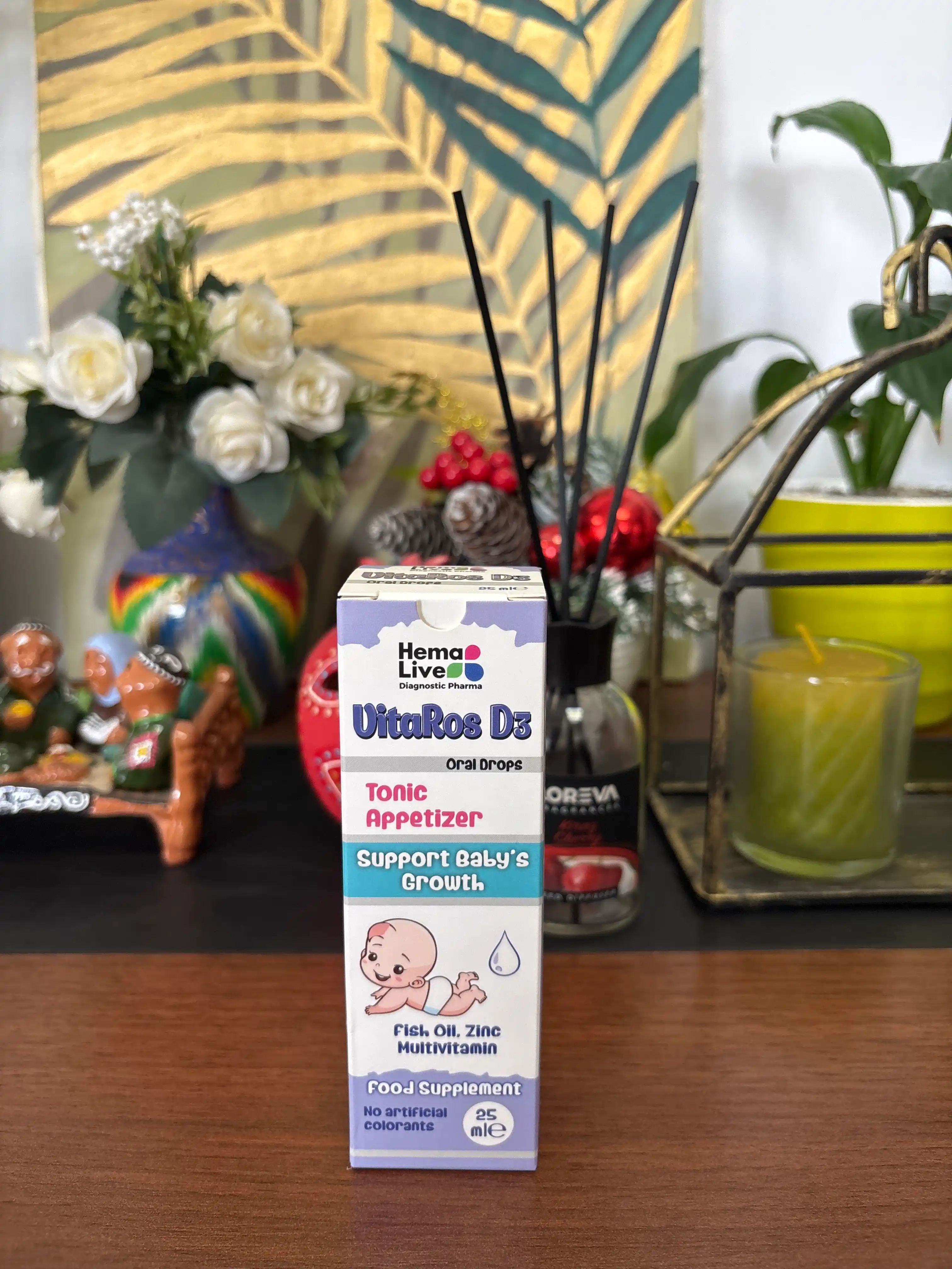 Bolalar tomchilari, D3 vitamini VitaRos, multivitaminlar