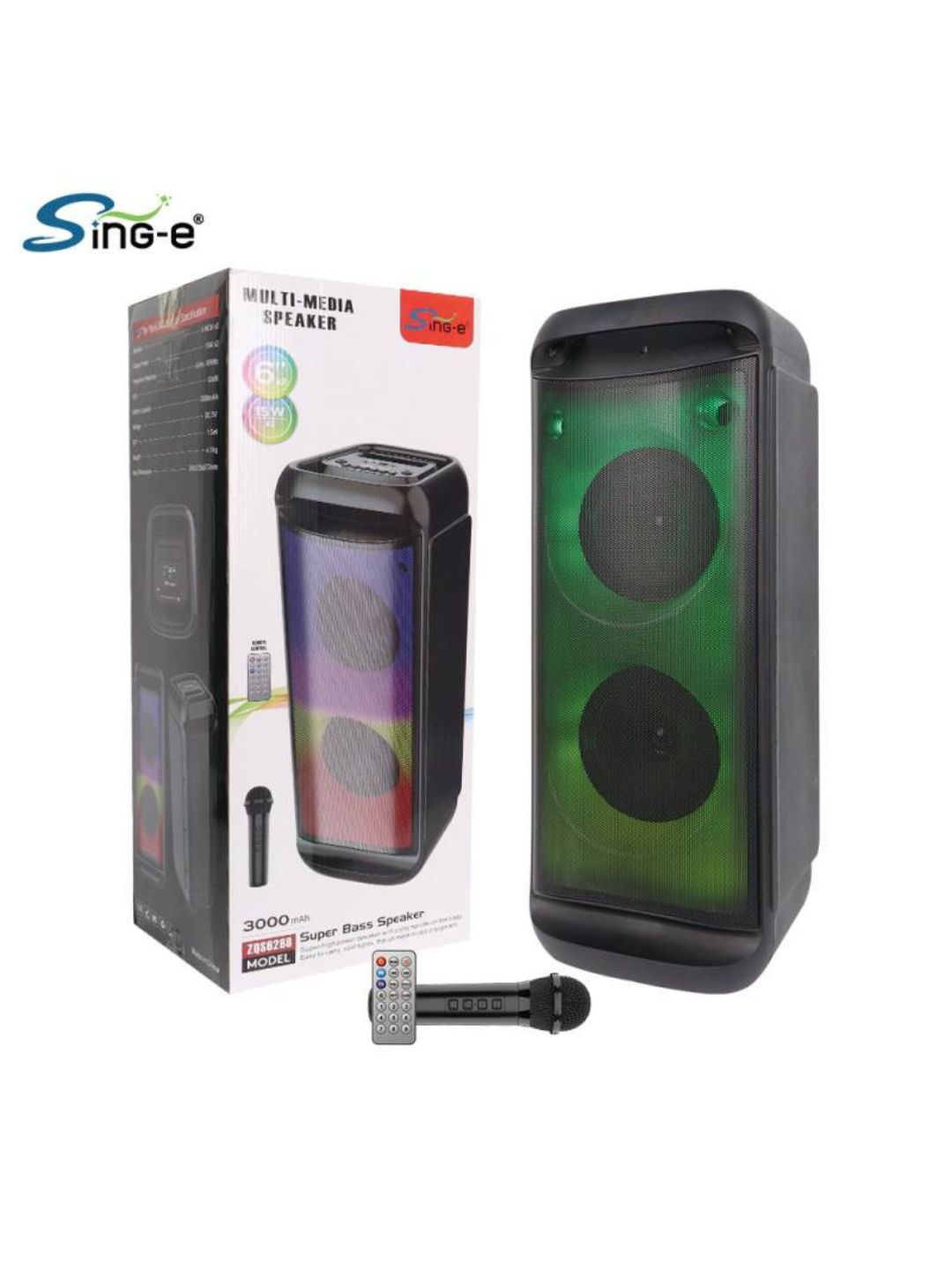 Одиночные колонки, 20 Вт, 1200 Вт, для вечеринок и караоке  - 