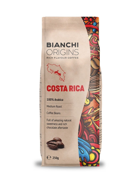 BIANCHI Origins Kosta-Rika qahva donali, 250 gr - 