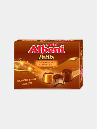 Albeni Шоколадные мини-конфеты с карамелью 192g - 