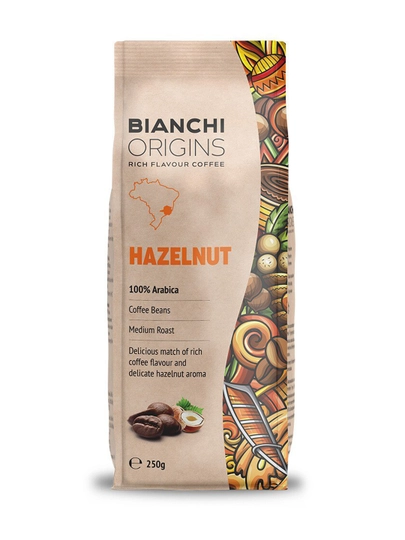 Кофе зерновой "BIANCHI Origins Hazelnut" 250 гр — ERKSONS-BOH250
