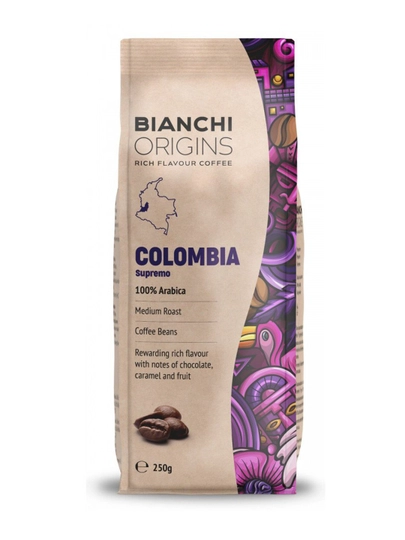 Кофе зерновой "BIANCHI Origins Colombia" 250 гр — ERKSONS-BOC250