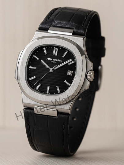 Мужские наручные часы Patek Philippe Nautilus — дизайн, подходящий любому стилю — WATCH11-45W0158-ЧЕРН