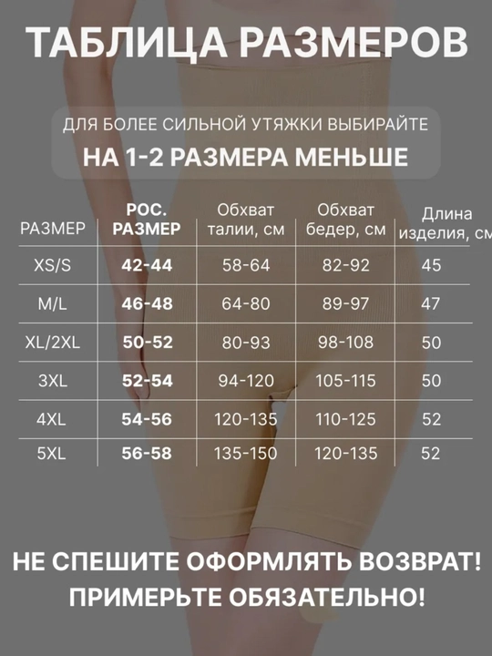 Утягивающие шорты — моделирование ног, ягодиц и талии