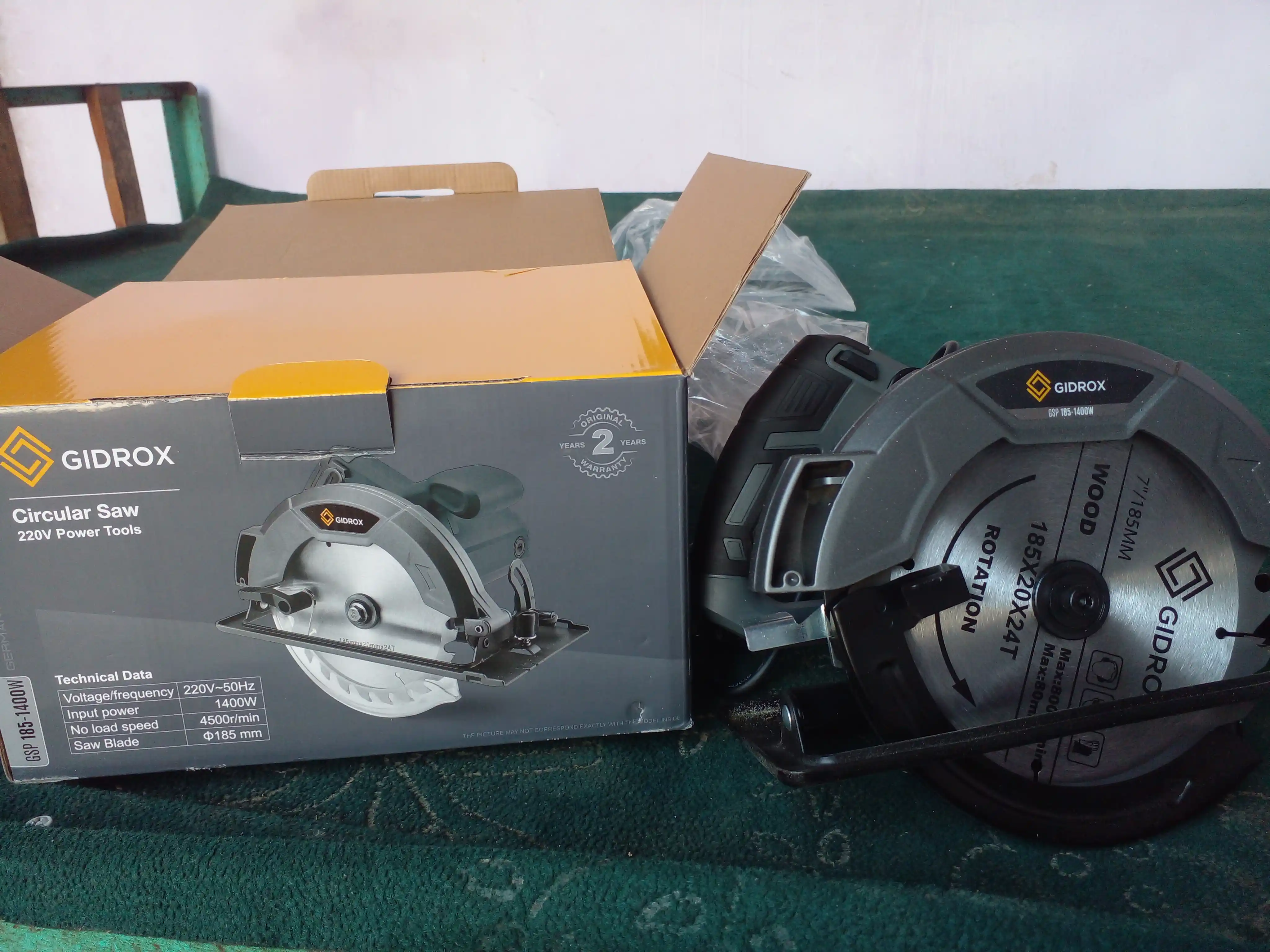 Elektr professional universal dumaloq arra, elektr arra Gidrox GSP-185