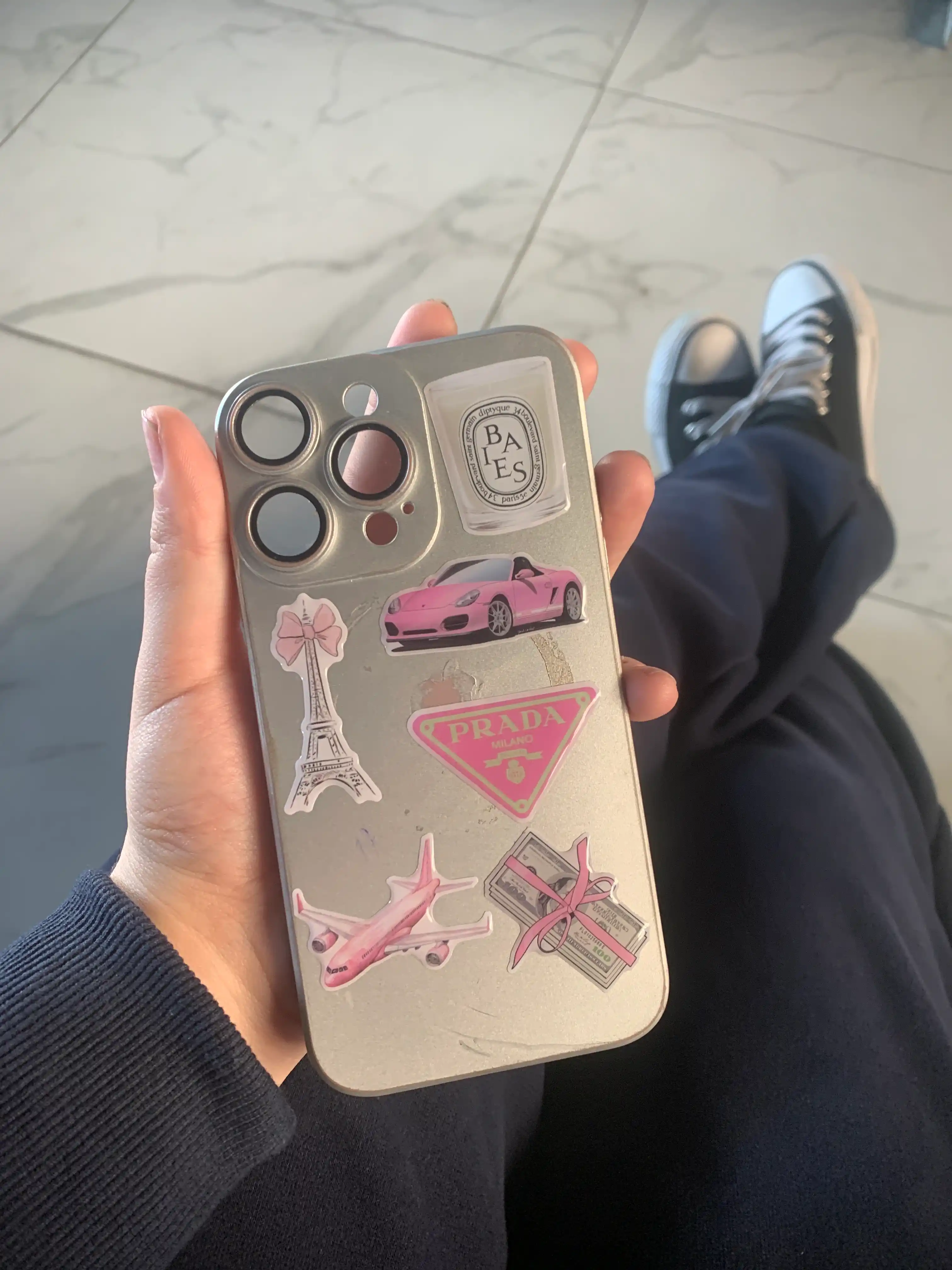 3D stikerlar to'plami telefon va kompyuterlar uchun, nakleykalar