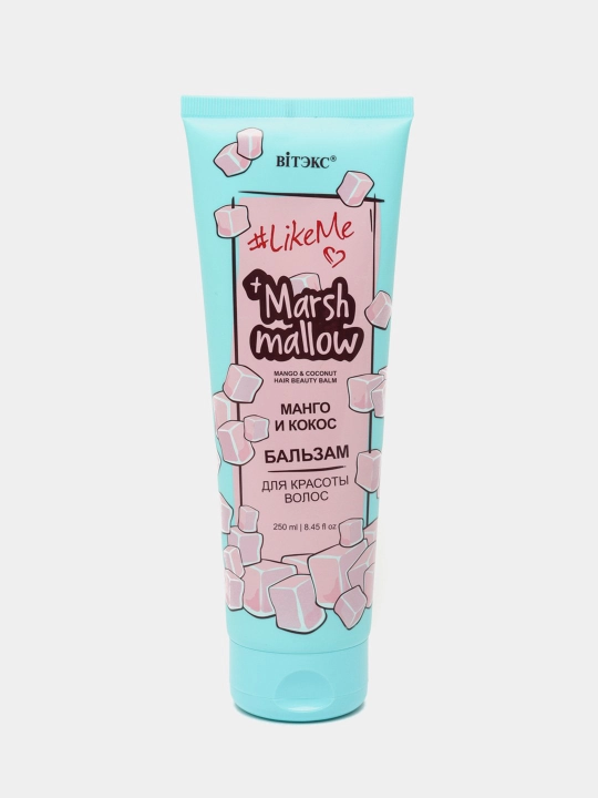 LikeMe Marshmallow soch sovg‘a to‘plami, shampun, balzam, 650 ml, Viteks
