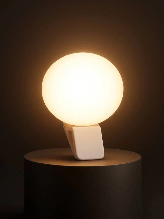 LED selfi lampa klipsli — telefon uchun halqa yorugʻlik blog, makiyaj va video uchun