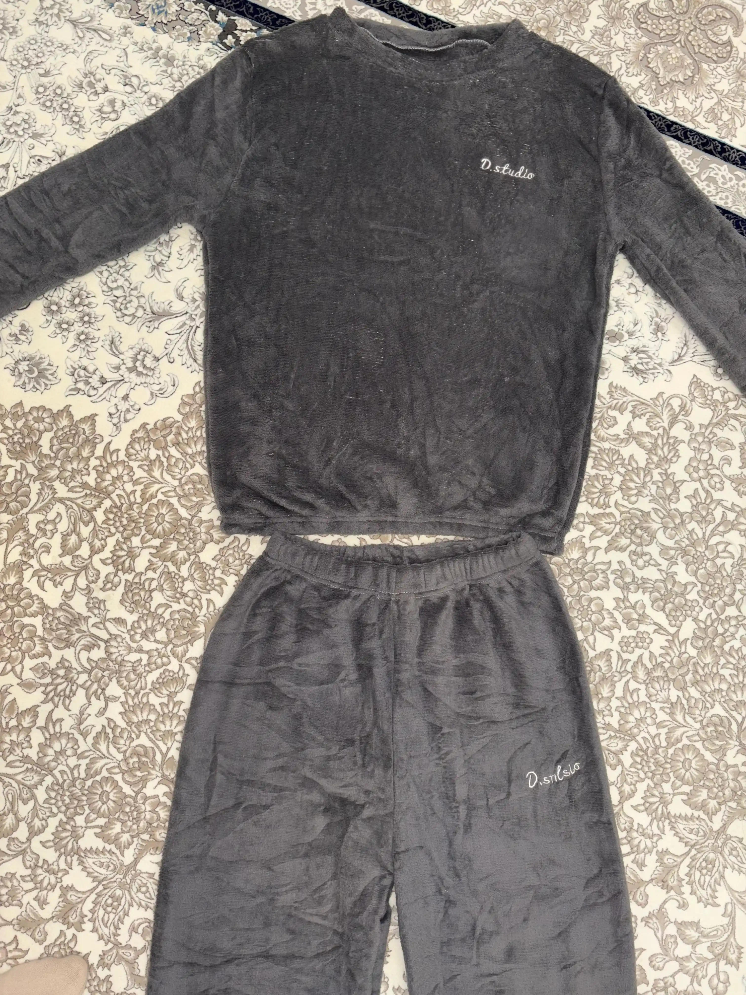 Ayollar va qizlar uchun pijama, uy kiyimi, qishgi pijama dvoyka komplekt