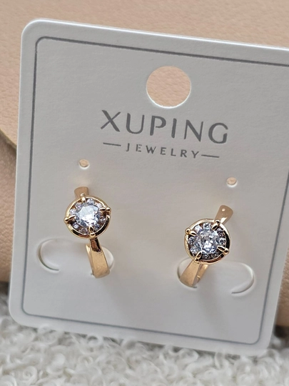 Женские серьги золотого цвета, бренд Xuping — JEWELRI-XUP002-МОРСК