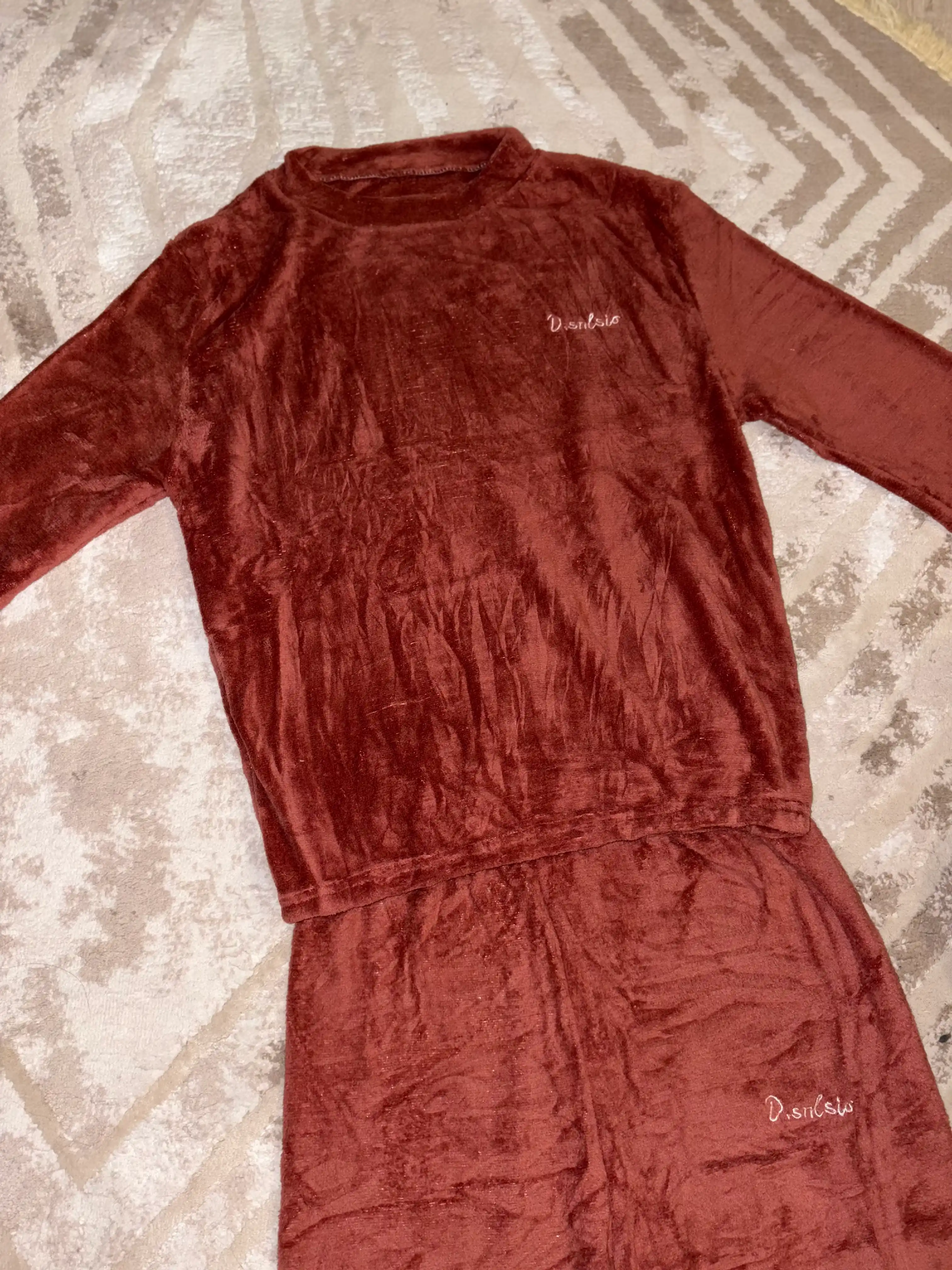 Ayollar va qizlar uchun pijama, uy kiyimi, qishgi pijama dvoyka komplekt