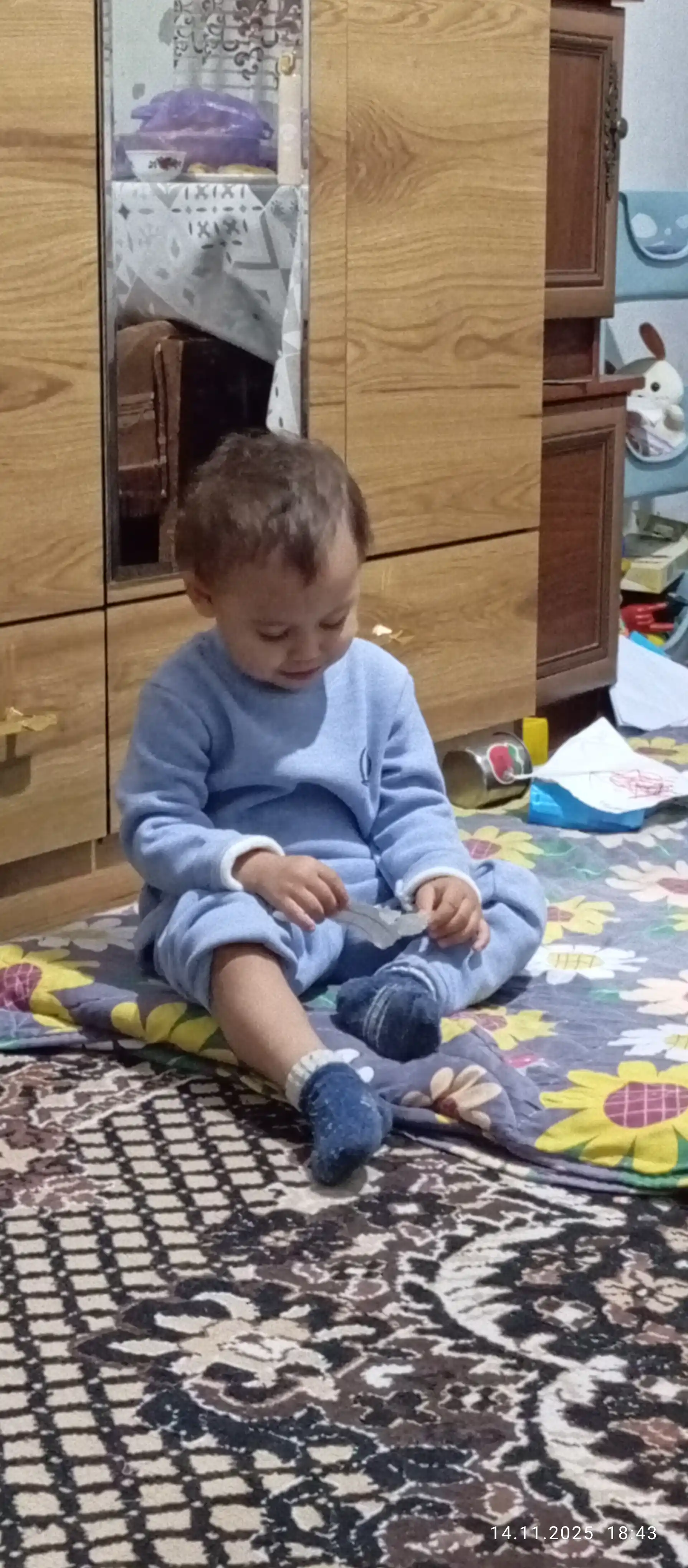 Issiq bolalar uy kiyimi, uyqu uchun pijama, issiq komplekt kiyim