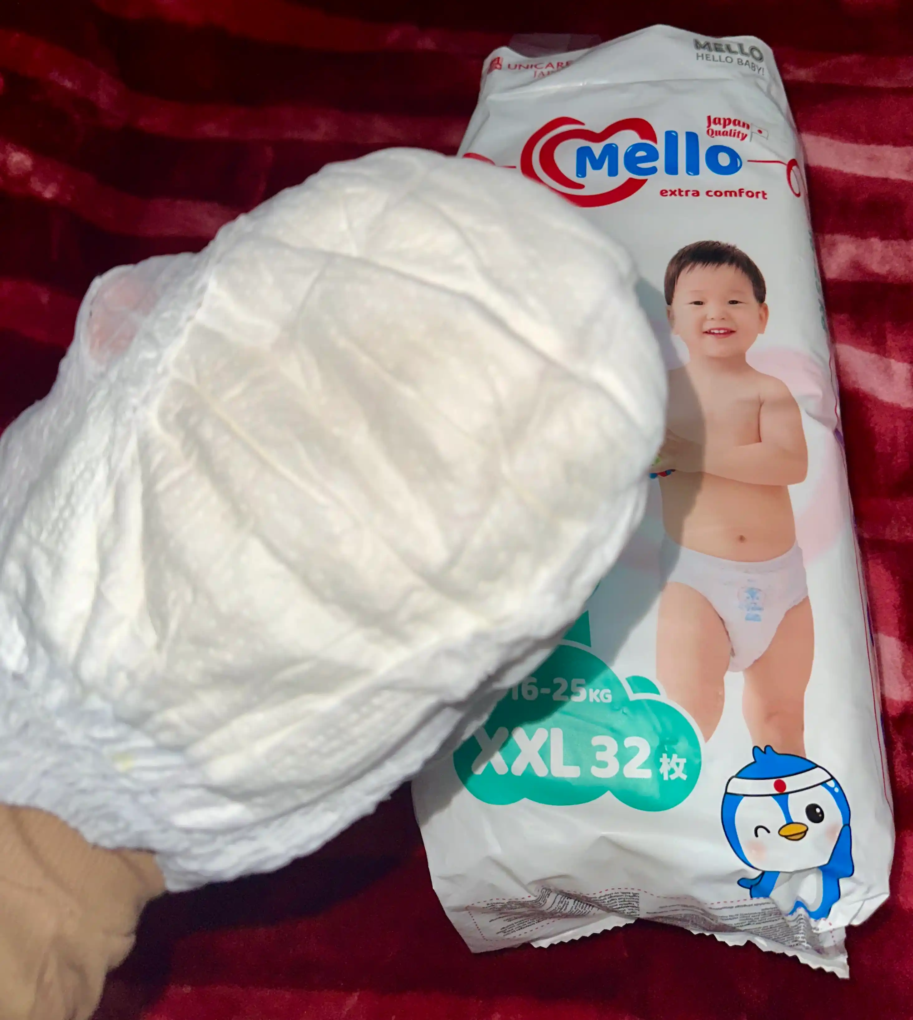 Подгузники- трусики Mello Super Slim, размер XXL, (16-25 кг), 44 шт