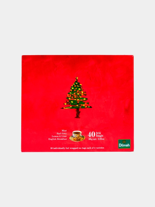 Yangi yil toplami choyi Dilmah Mint, Earl Grey, Lemon & Lime, English Breakfast, 80 g