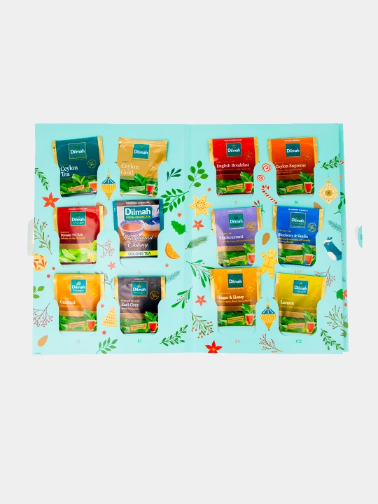 Choy to‘plami Dilmah Advent Calendar Gift Pack, 20×2g + 4×1.5g, 46g