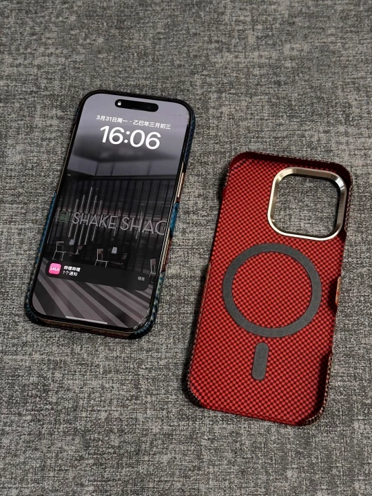 Karbon chexol iPhone 13, 14, 15, 16, 17 Pro Max, Magsafe bilan — ayfon chehol 16 Pro Max