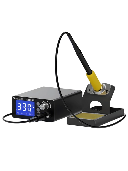 Металлическая паяльная станция MECHANIC T210 SE – цифровая регулировка, быстрый нагрев