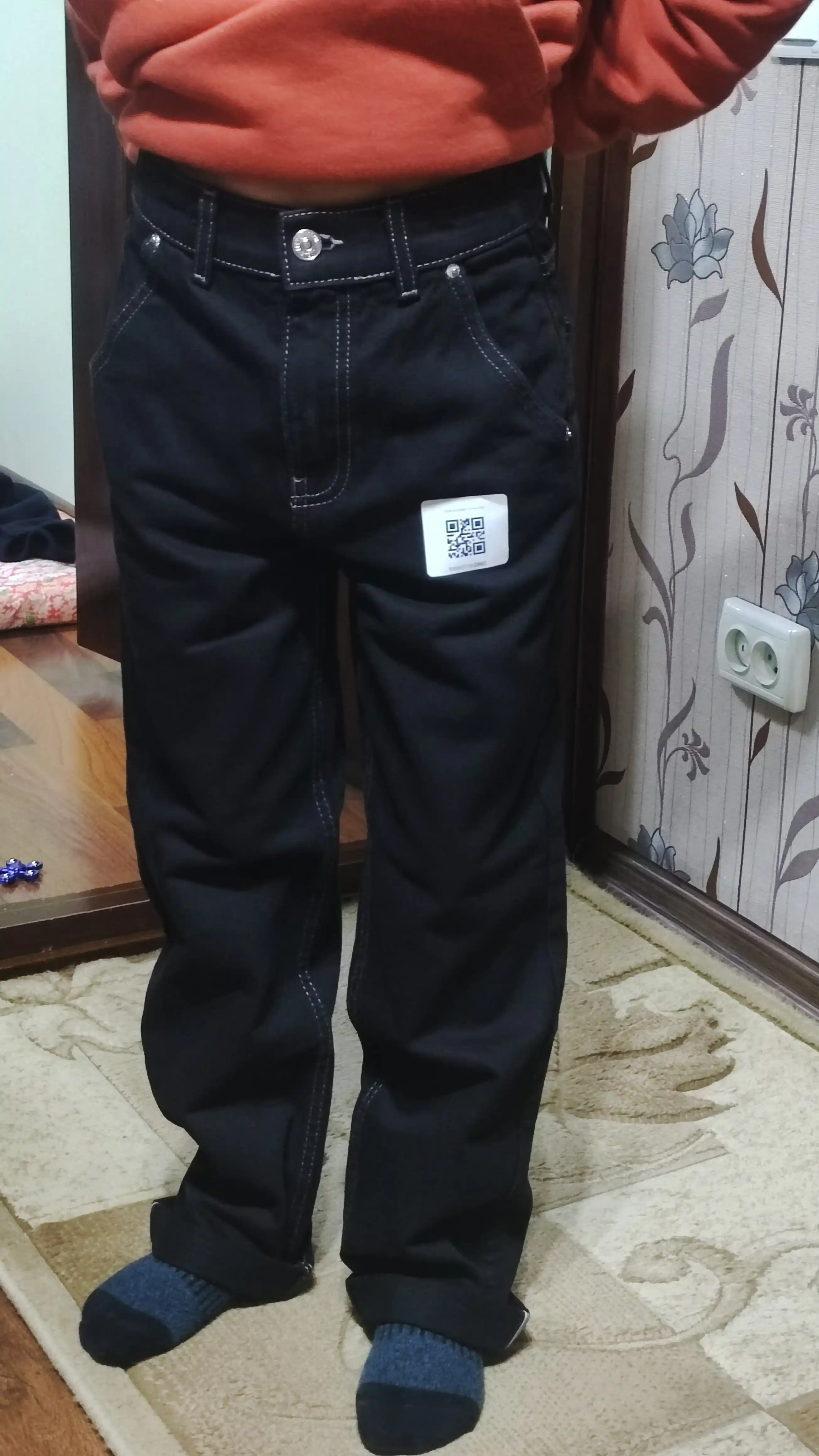 Брюки Black Wide Denim для подростков