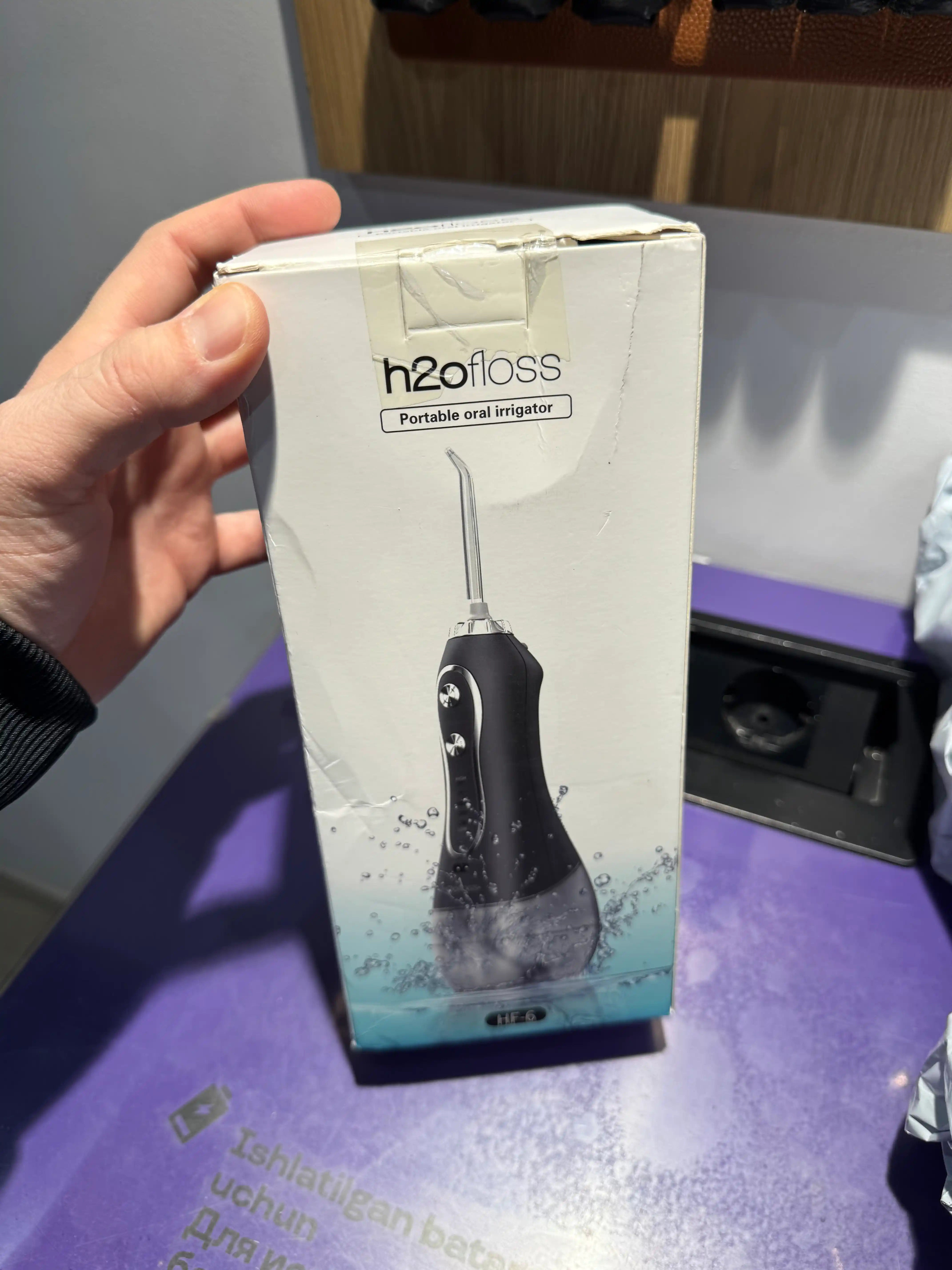 H20 portativ irrigatori, og‘iz bo‘shlig‘i, tishlar va breketlar uchun, 8 ta nasadka, sovg‘a sumka