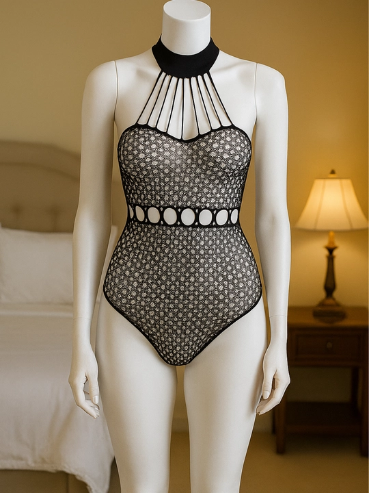 Ayollar uchun ochiq naqshli to'rli bodi