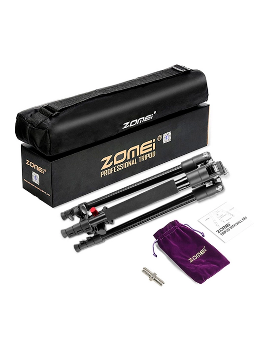 ZOMEI M5 kamera tripodi, engil alyuminiy portativ to'p boshli tripod